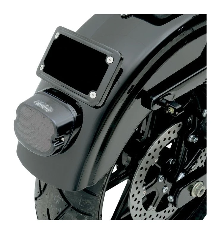 Kuryakyn Curved Laydown License Plate Frame Mount For Harley 4 Kuryakyn Curved Laydown License Plate Frame Mount For Harley - Image 2