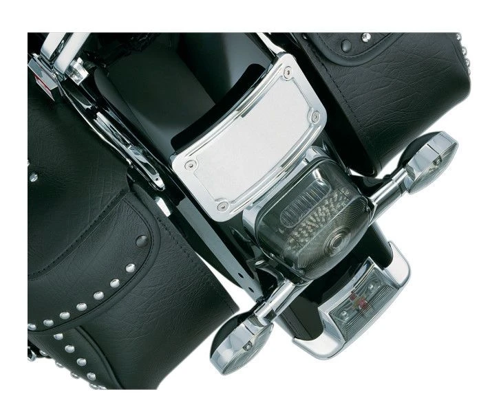 Kuryakyn Curved Laydown License Plate Frame Mount For Harley 6 Kuryakyn Curved Laydown License Plate Frame Mount For Harley - Image 4