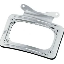 Kuryakyn Curved License Plate Frame Mount For Harley -Kuryakyn Online Store kuryakyn curved license plate frame mount for harley chrome 2