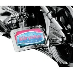 Kuryakyn Curved Side-Mount License Plate Holder For Harley -Kuryakyn Online Store kuryakyn curved side mount license plate holder for harley 6