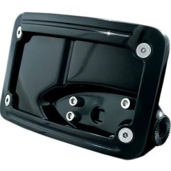 Kuryakyn Curved Side-Mount License Plate Holder For Harley -Kuryakyn Online Store kuryakyn curved side mount license plate holder for harley 7