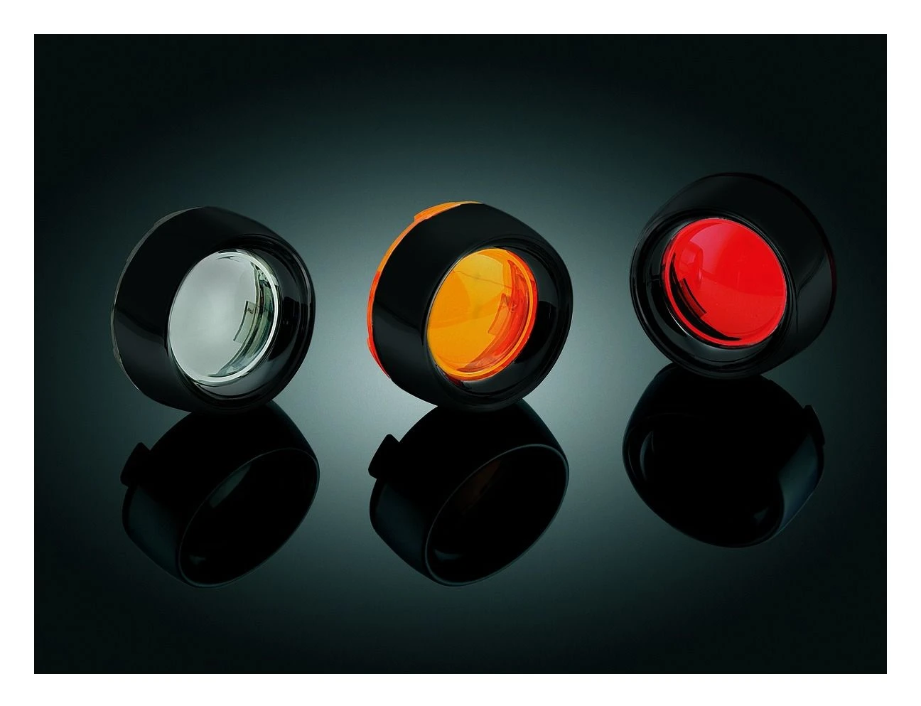 Kuryakyn Deuce Turn Signal Deep Dish Bezel For Harley 2000-2022