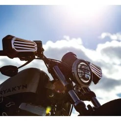 Kuryakyn Dillinger 5.75" Headlight Trim Ring For Harley 1994-2018 -Kuryakyn Online Store kuryakyn dillinger575 headlight trim ring for harley19942018 silver 11