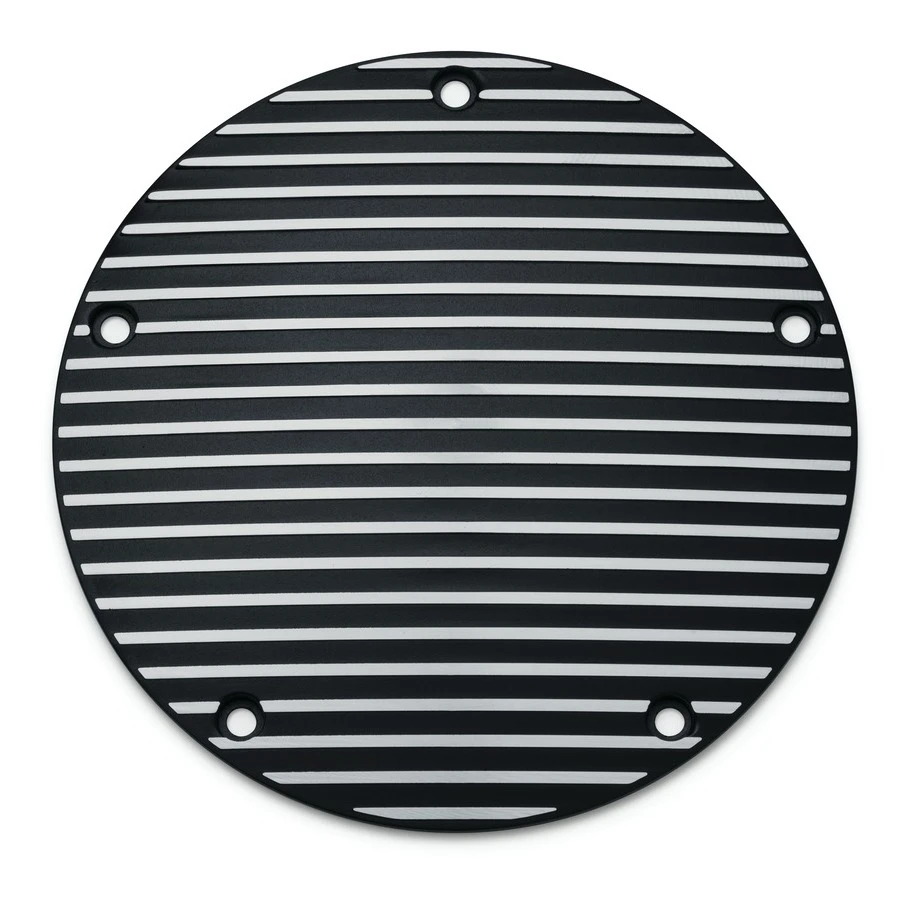 Kuryakyn Finned Derby Cover For Harley 3 Kuryakyn Finned Derby Cover For Harley