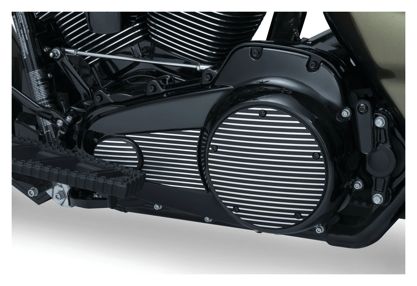 Kuryakyn Finned Derby Cover For Harley 5 Kuryakyn Finned Derby Cover For Harley - Image 3