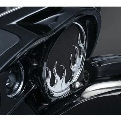 Kuryakyn Flame Front Speaker Grills For Harley Touring -Kuryakyn Online Store kuryakyn flame front speaker grills for harley touring 1