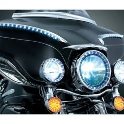 Kuryakyn LED Halo 4 1/2" Passing Lamp Trim Rings For Harley 1984-2016 -Kuryakyn Online Store kuryakyn led halo45 passing lamp trim rings for harley 8