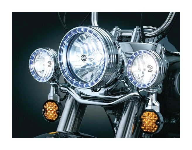 Kuryakyn LED Halo 7" Headlight Trim Ring For Harley 4 Kuryakyn LED Halo 7" Headlight Trim Ring For Harley - Image 2