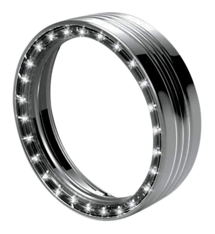 Kuryakyn LED Halo 7" Headlight Trim Ring For Harley 6 Kuryakyn LED Halo 7" Headlight Trim Ring For Harley - Image 4