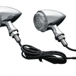 Kuryakyn LED Torpedo Turn Signal Indicator Lights -Kuryakyn Online Store kuryakyn led torpedo turn signal indicator lights chrome 1