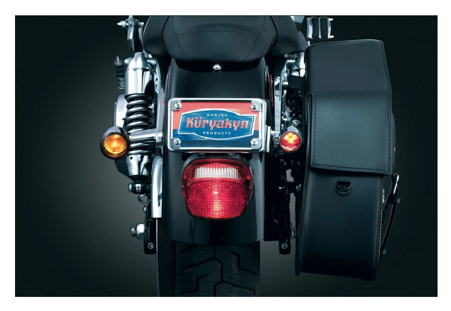 Kuryakyn License Plate Turn Signal And Marker Light Mounts - Image 5