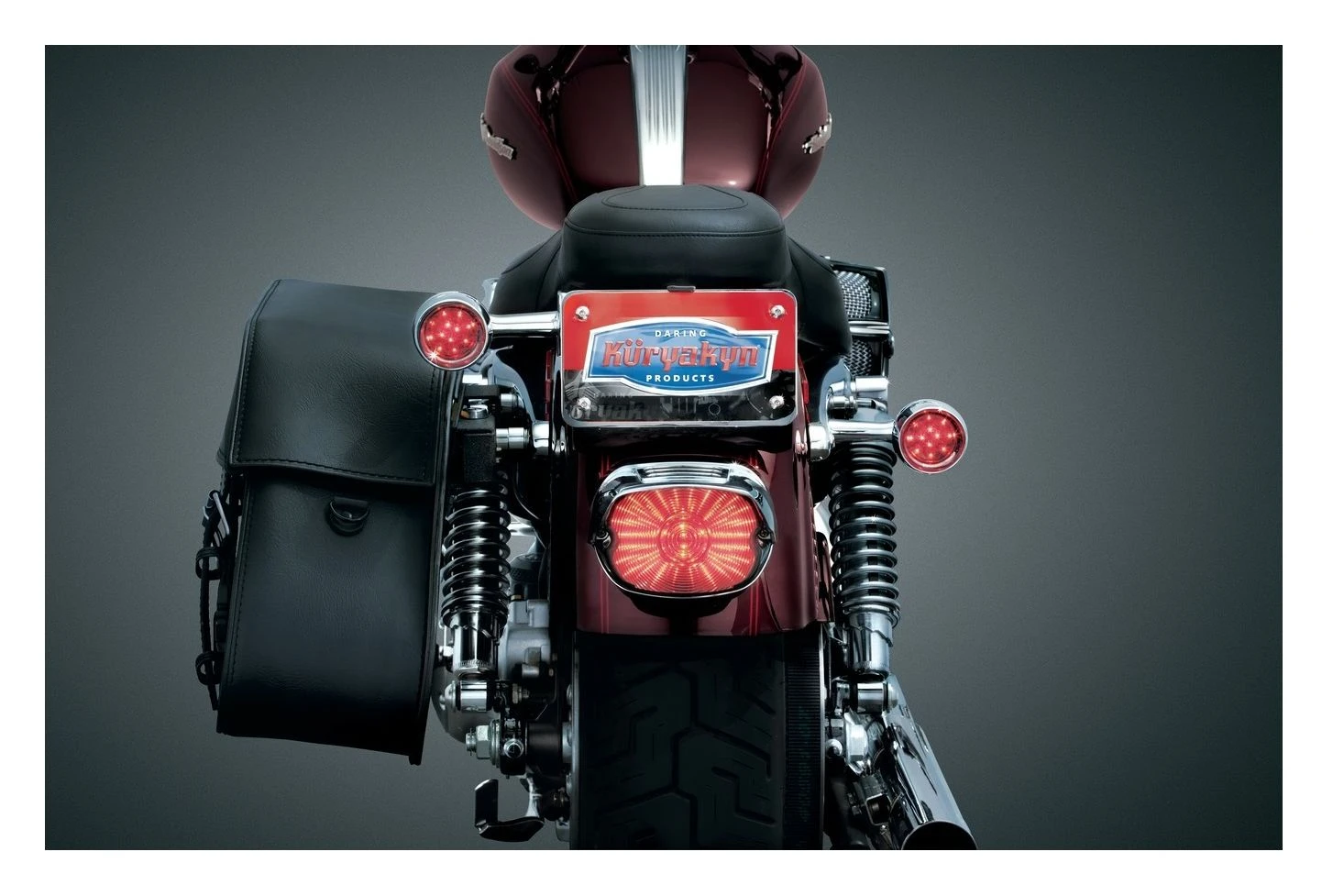 Kuryakyn License Plate Turn Signal And Marker Light Mounts - Image 6