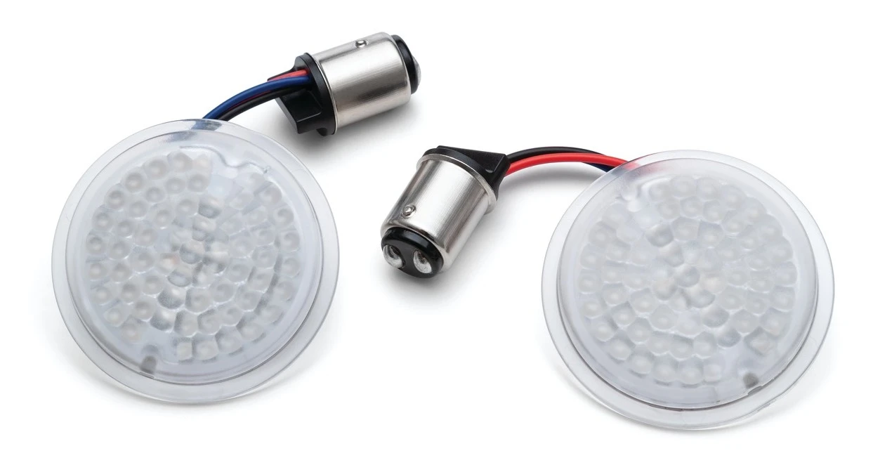 Kuryakyn LuminEZ LED Front Flat Turn Signal Inserts For Harley 1986-2022 - Image 2
