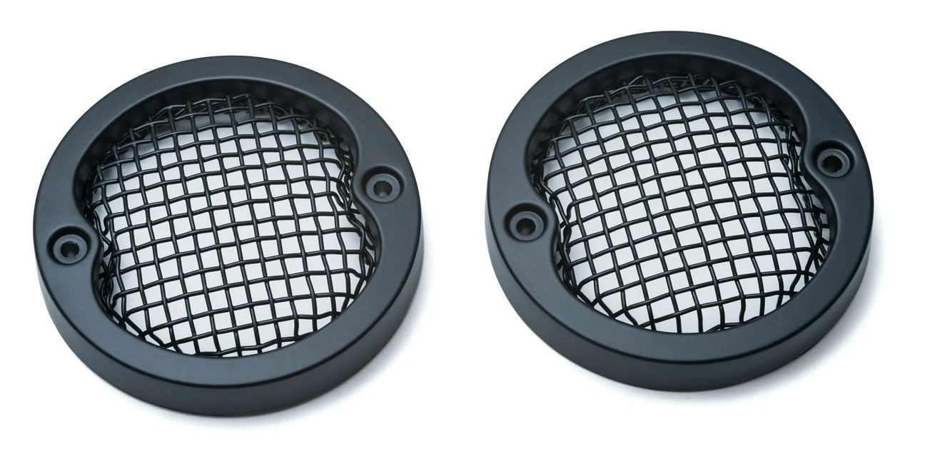 Kuryakyn Mesh Flat Turn Signal Bezels For Harley 3 Kuryakyn Mesh Flat Turn Signal Bezels For Harley