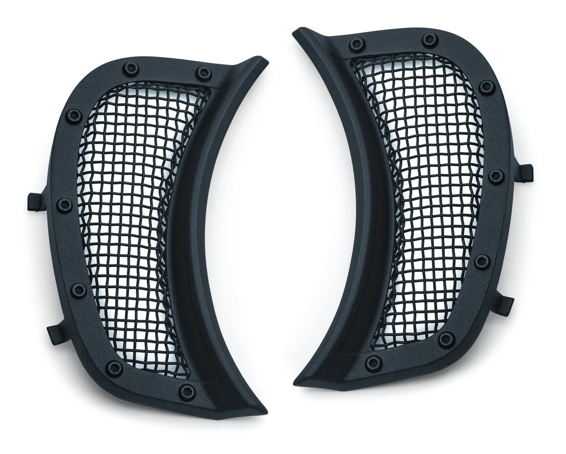 Kuryakyn Mesh Headlight Vent Accents For Harley Road Glide 2015-2022 3 Kuryakyn Mesh Headlight Vent Accents For Harley Road Glide 2015-2022