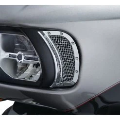 Kuryakyn Mesh Headlight Vent Accents For Harley Road Glide 2015-2022 7 Kuryakyn Mesh Headlight Vent Accents For Harley Road Glide 2015-2022 -Kuryakyn Online Store kuryakyn mesh headlight vent accents for harley road glide20152017 5