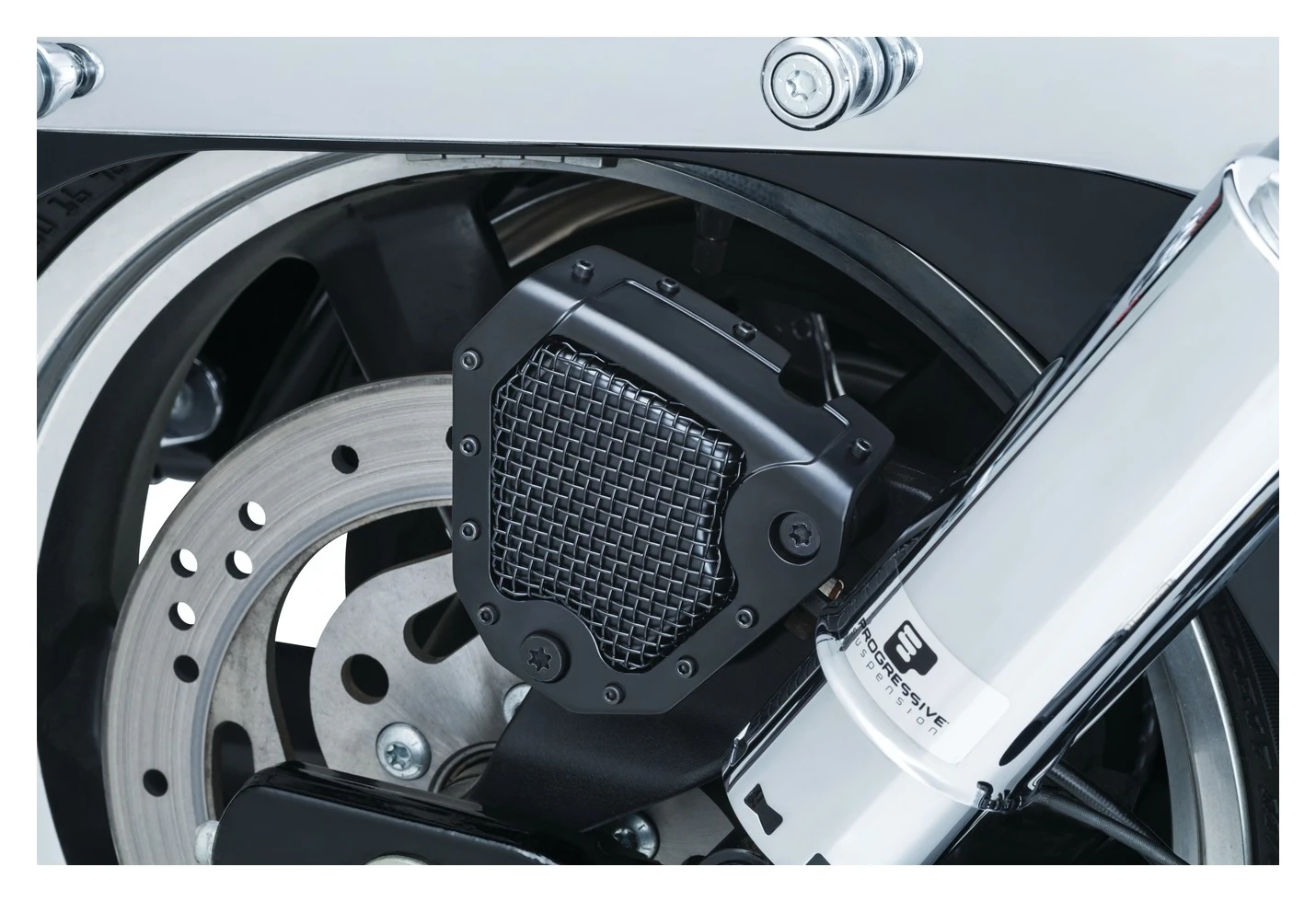 Kuryakyn Mesh Rear Caliper Cover For Harley Dyna / Softail 2008-2017 4 Kuryakyn Mesh Rear Caliper Cover For Harley Dyna / Softail 2008-2017 - Image 2
