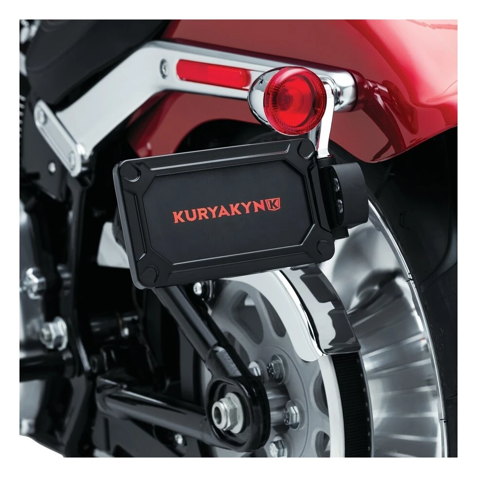 Kuryakyn Nova Side Mount License Plate Frame For Harley Softail 2018-2022