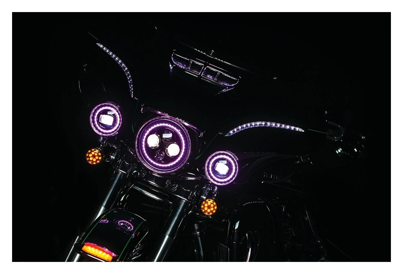 Kuryakyn Orbit Prism+ 7" LED Bluetooth Color Halo Headlight - Image 5