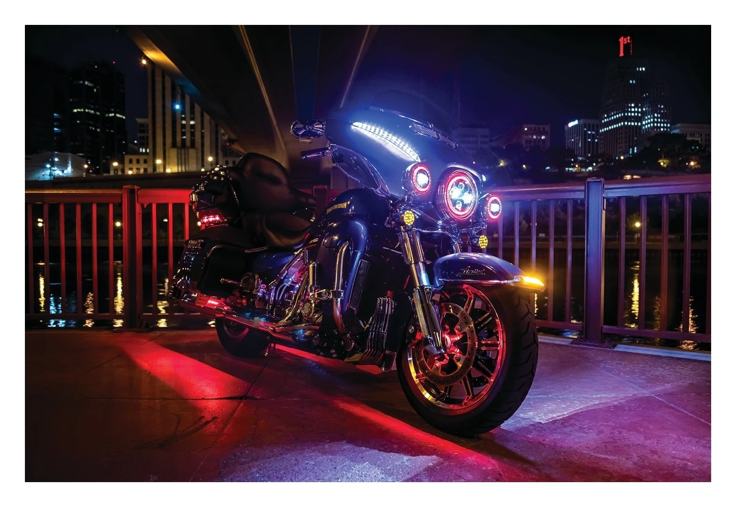Kuryakyn Orbit Prism+ 7" LED Bluetooth Color Halo Headlight [Previously Installed]