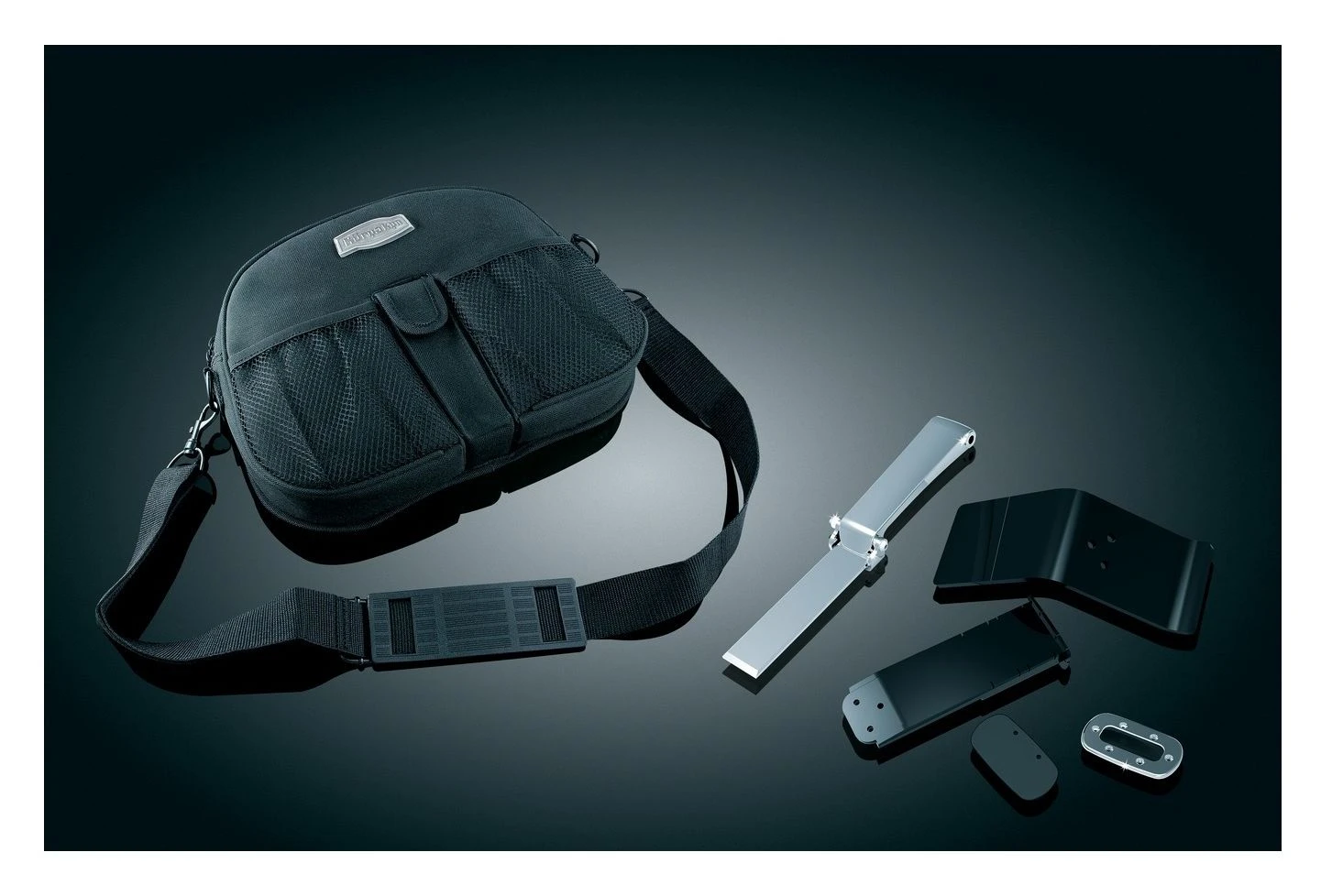 Kuryakyn Plug-N-Go Driver Backrest With Storage Pouch For Honda GoldWing 2001-2015 - Image 2