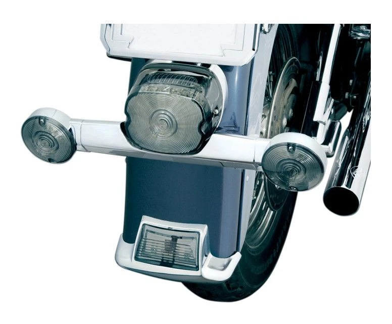 Kuryakyn Narrowed Rear Turn Signal Bar For Harley 1986-2017 3 Kuryakyn Narrowed Rear Turn Signal Bar For Harley 1986-2017
