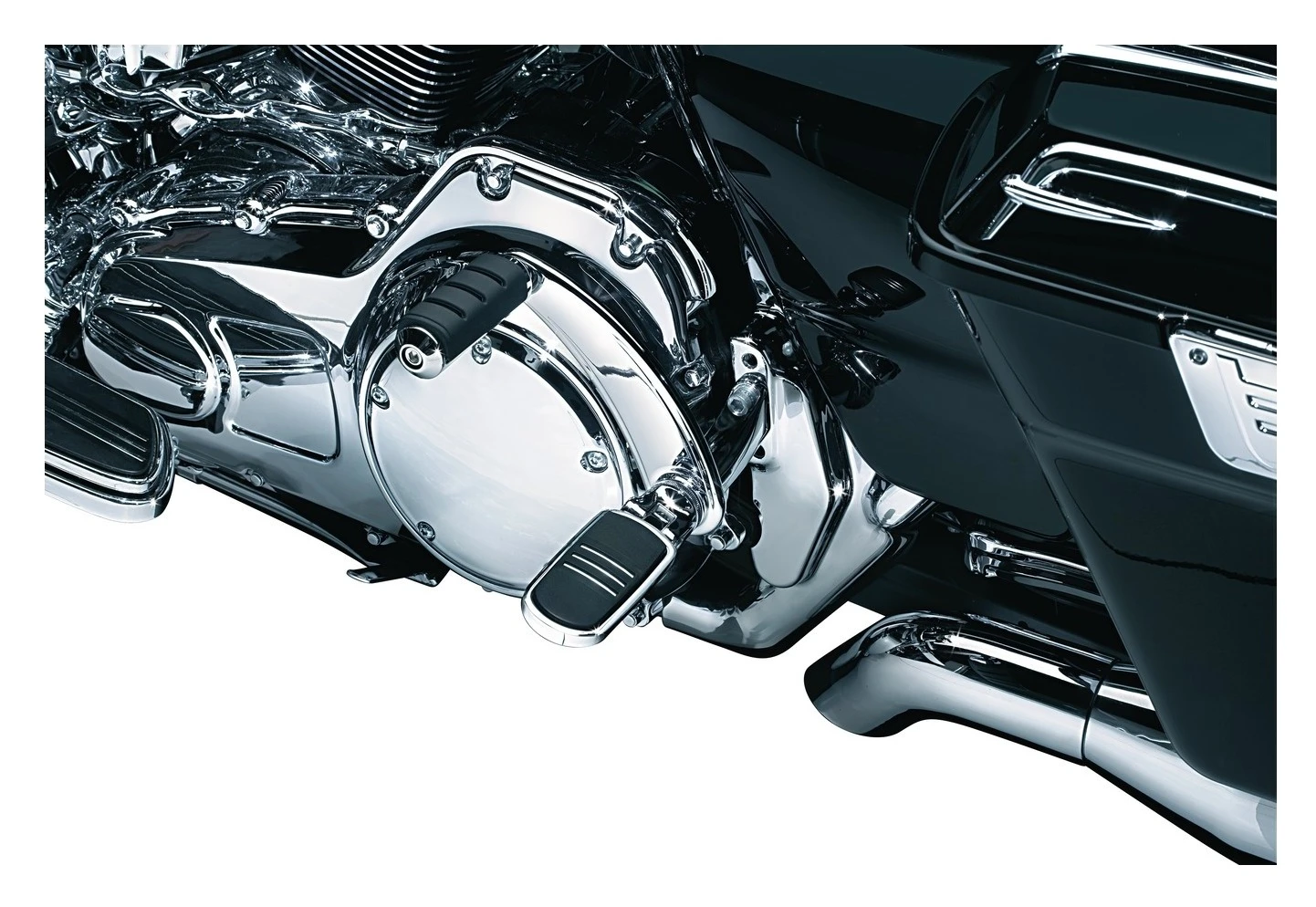 Kuryakyn Retractable Passenger Pegs For Harley Touring 2004-2022 Chrome [Open Box] - Image 3