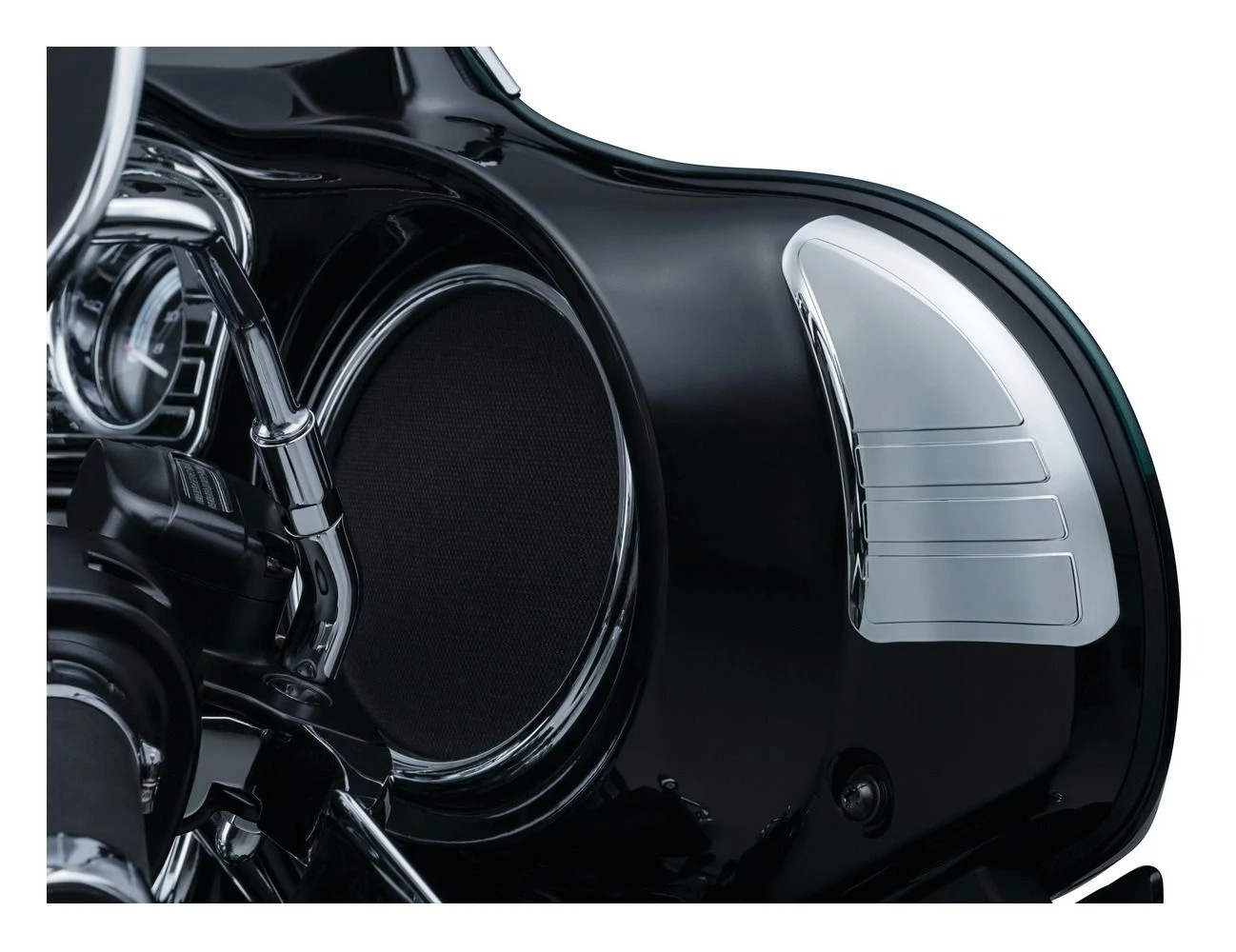 Kuryakyn Tri-Line Inner Fairing Mirror Cover Plates For Harley Touring / Trike 2014-2018 - Image 2