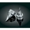 Kuryakyn Twisted Front Axle Nut Covers For Harley -Kuryakyn Online Store kuryakyn twisted front axle nut covers for harley chrome 1
