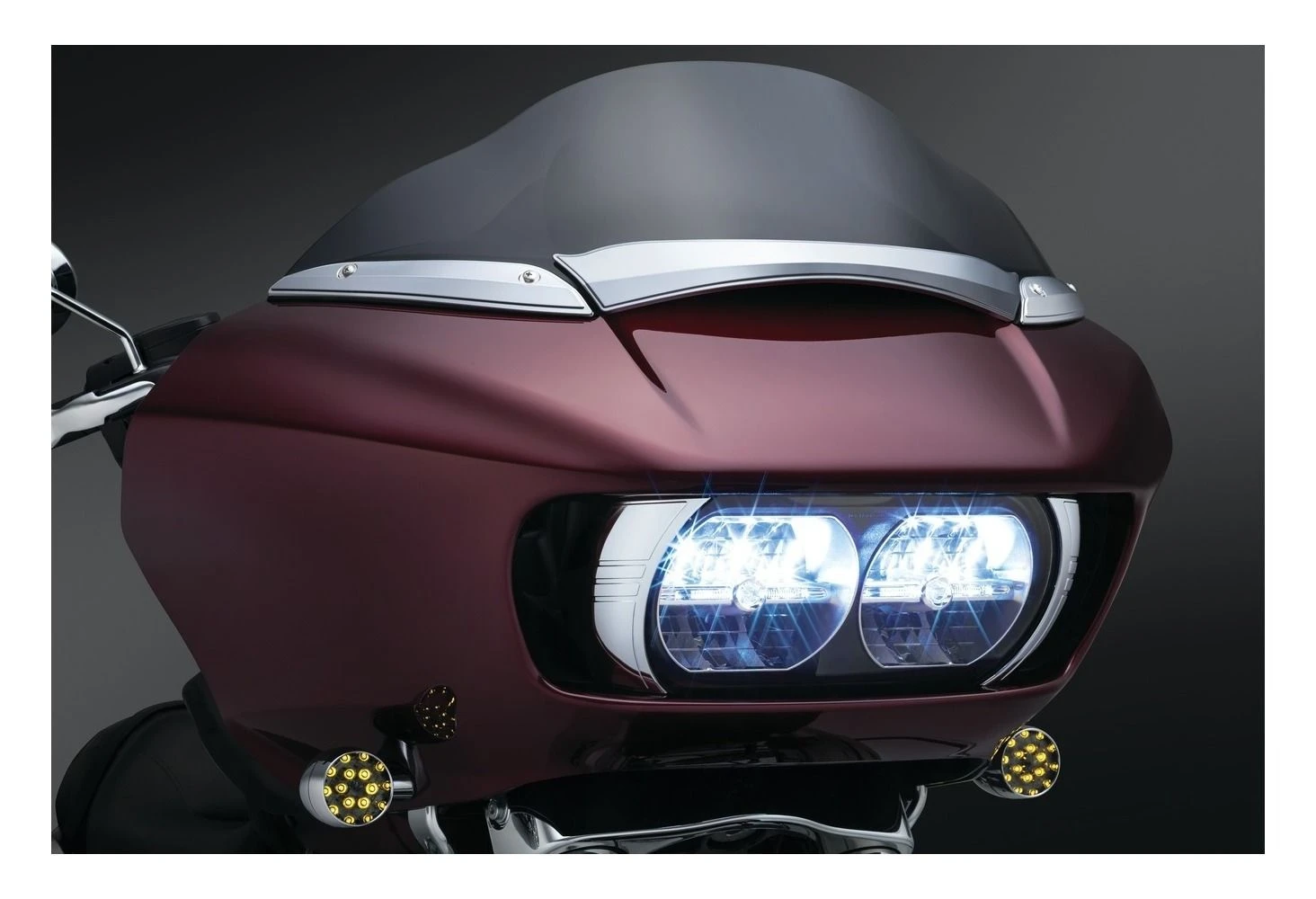 Kuryakyn Windshield Fairing Trim For Harley Road Glide 2015-2022 9 Kuryakyn Windshield Fairing Trim For Harley Road Glide 2015-2022 - Image 7