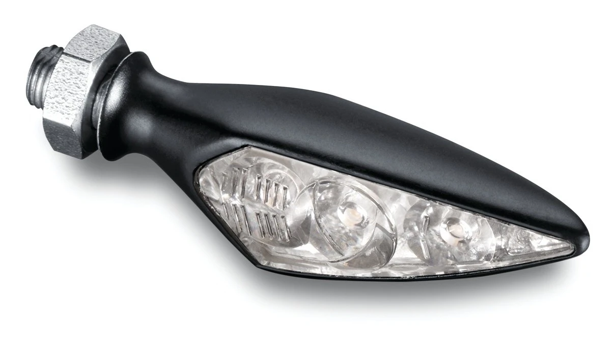 Kuryakyn by Kellermann Mini Micro Rhombus Turn Signal Red Running / Red Brake / Amber Turn LEDs / Rea... [Open Box]